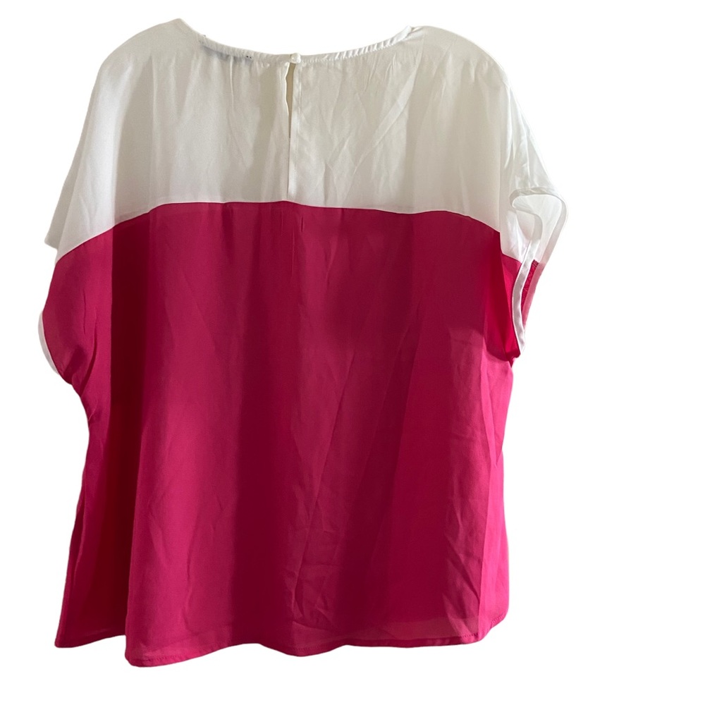 Shein Short Sleeve Color Block and Sequin Blouse Size Extra Large - Picture 2 of 6